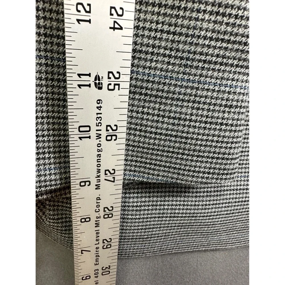 Lauren Ralph Lauren Men's 52L Blazer‎ Sport Coat Houndstooth Grey Black 52 Long